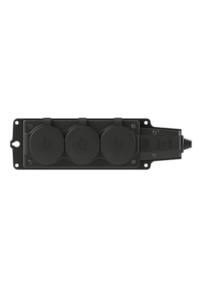 Kauçuk Üçlü Grup Priz - 16a, 220-250v, Darbe Korumalı 0,25 mm² / 0.34 mm²