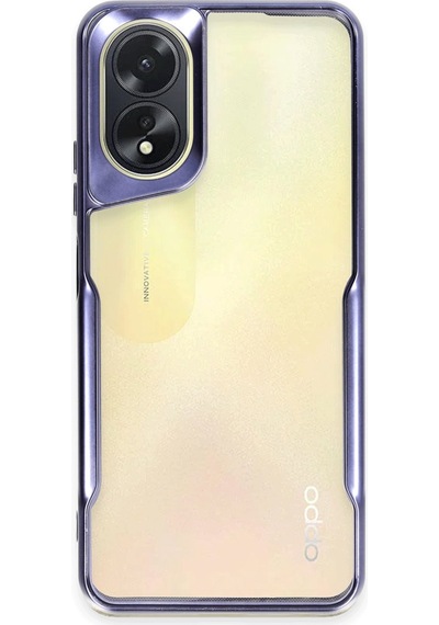 Oppo A38 Uyumlu Kılıf Boyi Silikon Kapak - Lacivert