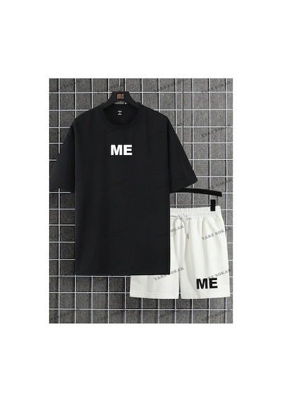 Alt/üst T-shirt Ve Şort Takımı Kod Alt176 Siyah