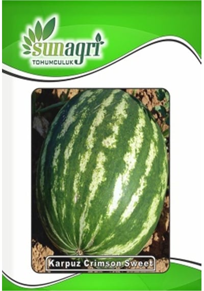 Crimson Sweet Karpuz Tohumu 10 Gr. - 4 Saksı+torf Hediye