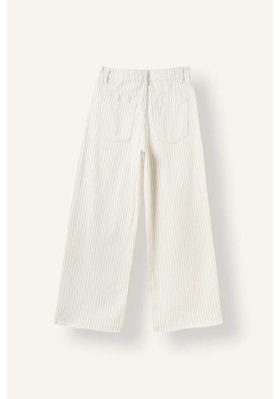 Defacto Culotte Üç Cepli Paça Ucu Kesik Detaylı Gabardin Pantolon I4116ax26hswt32 Beyaz-wt32
