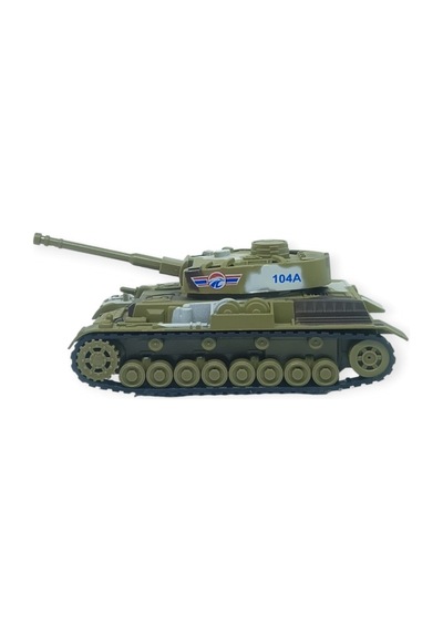Kamuflajlı Askeri Tank Oyuncak - Gerçekçi Detaylı Model Savaş Tankı - Koyu Kahverengi