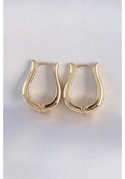 Mey İthalat Pirinç Gold Renk İçi Boş Gül Küpe Diğer