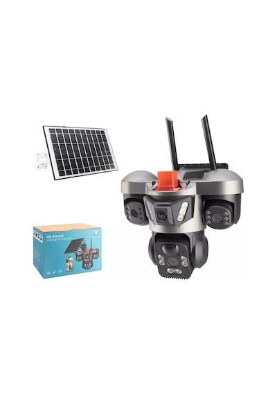 X5 Tech Yt-66g 3mp+3mp+3mp 4g Solar Kamera V380