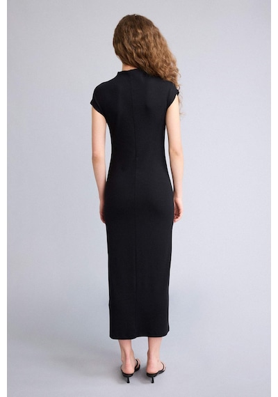 Defacto Bodycon Vücudu Saran Modal Maxi Elbise H0862ax26spbk81 Siyah-bk81