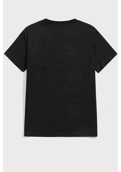 Flood Of Style Unisex Cedric Üzümlü Kekim Baskılı T-shirt Siyah