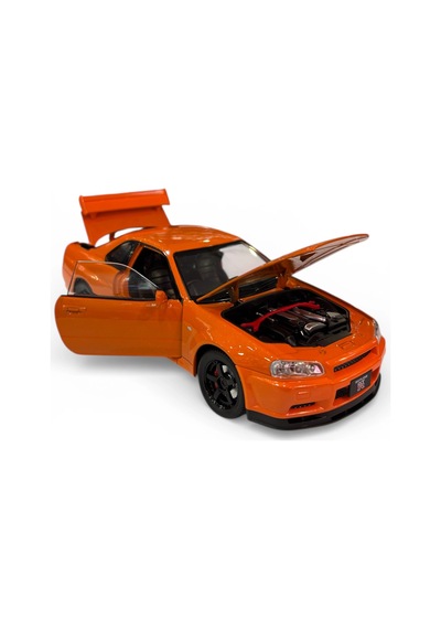 Hobbiez World 1/24 Nissan Gtr R34 - Orange