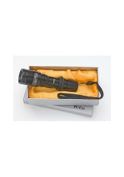 Police Pc-25 Cree Led + Zoom El Feneri 3 Tane İnce Kalem Pille Çalışır Çok Renkli