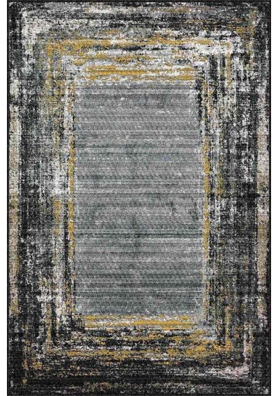 Sarı Modern Klasik Kaymaz Tabanlı Dekoratif Halı Ar121n11
