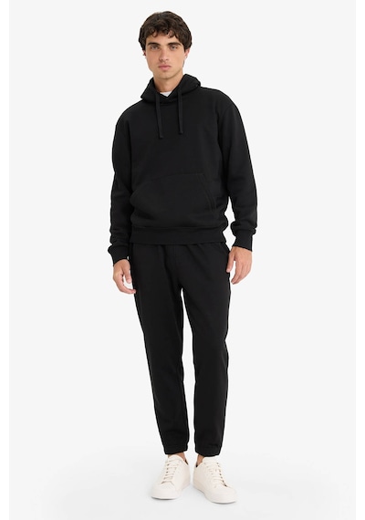 Defacto Regular Fit Kapüşonlu Basic Düz Sweatshirt X8283az25aubk81 Siyah