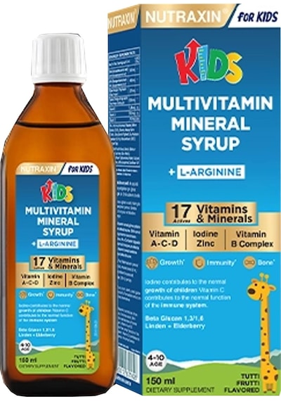 Nutraxin Kids Multivitamin Mineral Şurup 150 ML
