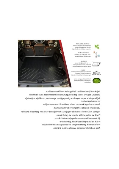 2009-2017 Ford Fiesta İle Uyumlu 3d Bagaj Havuzu