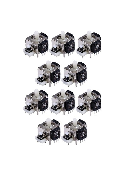 10 Adet Xbox 360 Analog Motor Joystick Xbox 360 Kol Tamiri İçin Yedek Parça