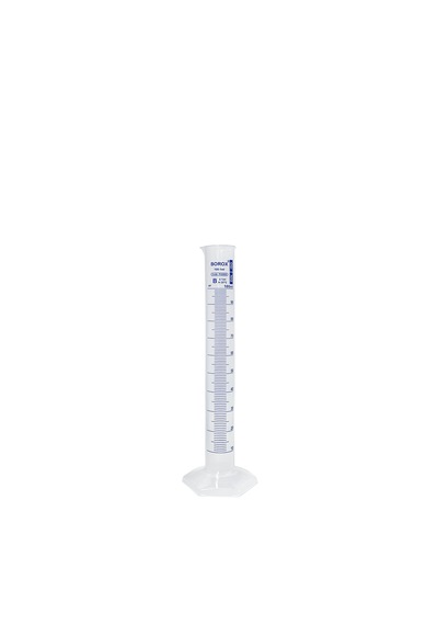 Borox Plastik Mezür 100 Ml - Uzun Form - Mavi Skala