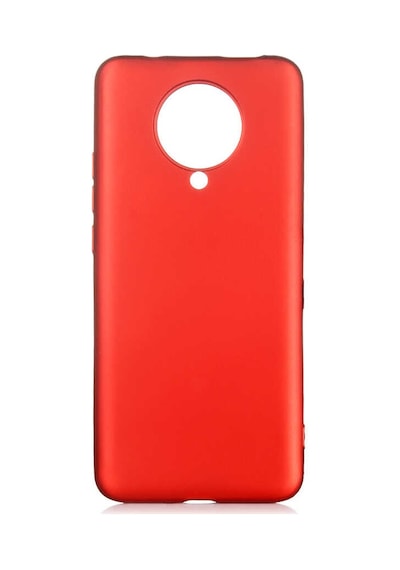 Noktaks - Redmi K30 Pro Uyumlu - Kılıf Mat Soft Esnek Premier Silikon Kapak - T16194 - Kırmızı Kırmızı