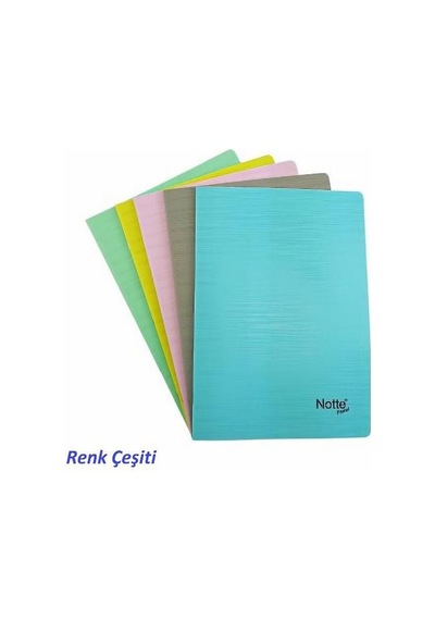 Notte Defter Pastel Trend PP Kapak Çizgili 80 YP A4