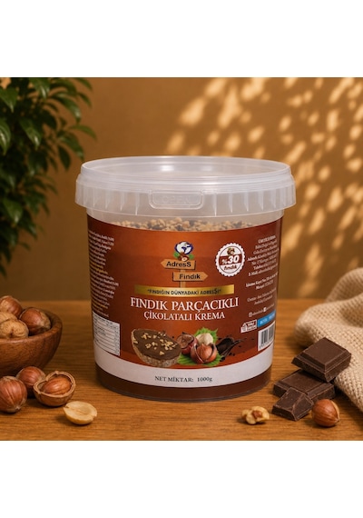 Adress Fındık Fındık Parçacıklı Çikolata Kreması 1 KG
