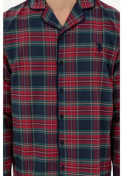U.s. Polo Assn. Erkek Bordo Pijama Takım 50301734-vr014 Bordo