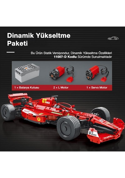 Reobrix Racing Car Static Edition Ferrari F1 11007 Brick Yapım Seti