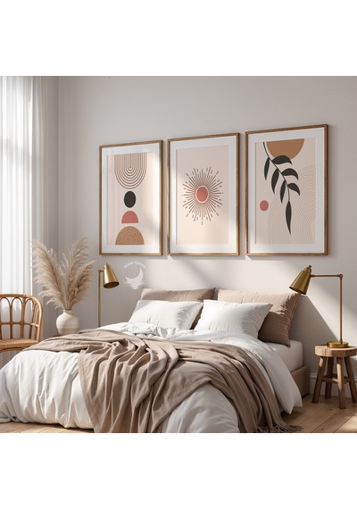 3'lü Modern Boho Poster Seti