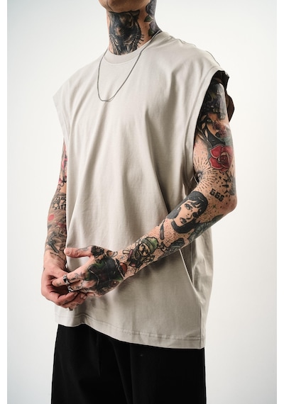 Respire Erkek Basic Tank Top Atlet Kemik