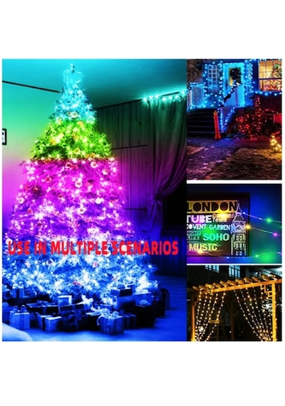 Bluetoothlu Usb Led Işık 10 Metre Rgb Çok Renkli Sese Duyarlı Çok