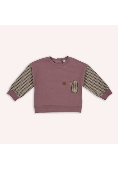 Panço Kız Çocuk Bebe Yakalı T-shirt Gül Kurusu 2421gb05009-4974 001