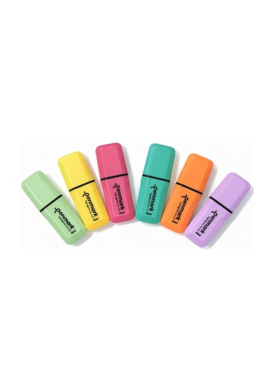 Penmark Mini Fosforlu 6 Lı Kalem Çok Renkli
