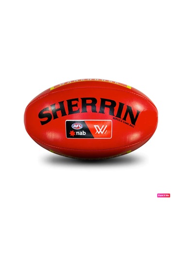 Avessa Sherrin Afl Game Ball American Football Gerçek Deri Kırmızı