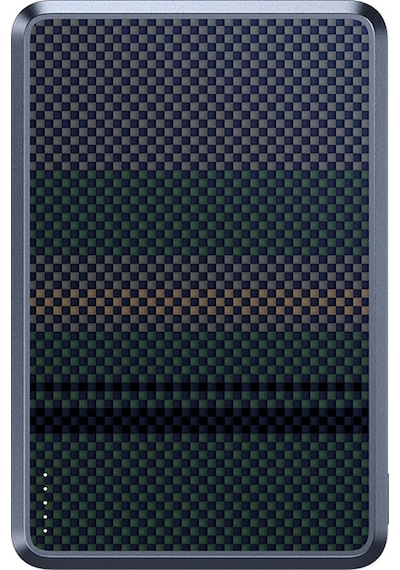 Benks Mp15 Armorgo M-safe Özellikli Aurora Serisi Aramid Fiber Powerbank 15w 5000mah Siyah-yeşil