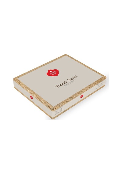 Cotton Box Ranforce Toprak Tek Kişilik Nevresim Takımı-Nedra Bej
