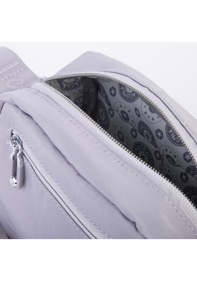 Nas Bag Kadın Spor Çok Gözlü Su Geçirmez Hafif Mini Çanta Gri 22x16 Cm Gri