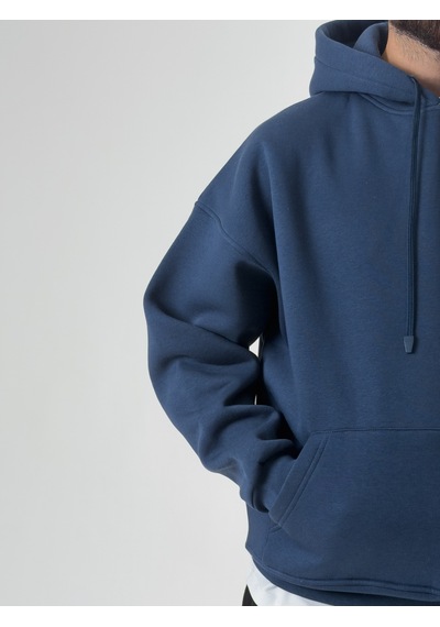 Cocopelli Erkek Şardonlu İndigo Hoodie Coc2605 Çok Renkli