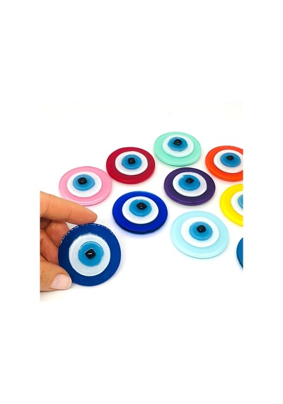 Mavi Cam Nazar Boncuklu Magnet