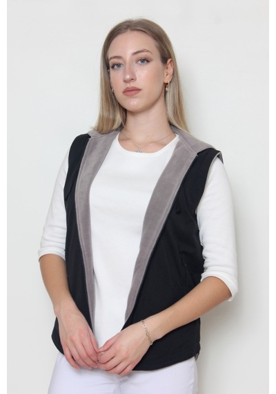 Cottoncool Kadın Içi Polar Yelek Siyah