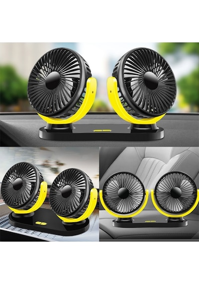 Çift Başlıklı Araç Fanı Oto Fan Vantilatör 12V 24V (551327104)