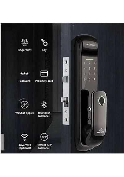 Bluetooth Biyometrik Parmak İzi Akıllı Kapı Kilidi