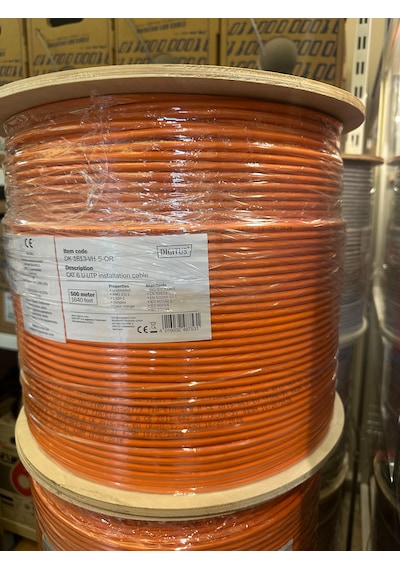 Dıgıtus Cat 6 Halogen Free U/utp Lszh Dk-1613 500 Metre23awg Turuncu