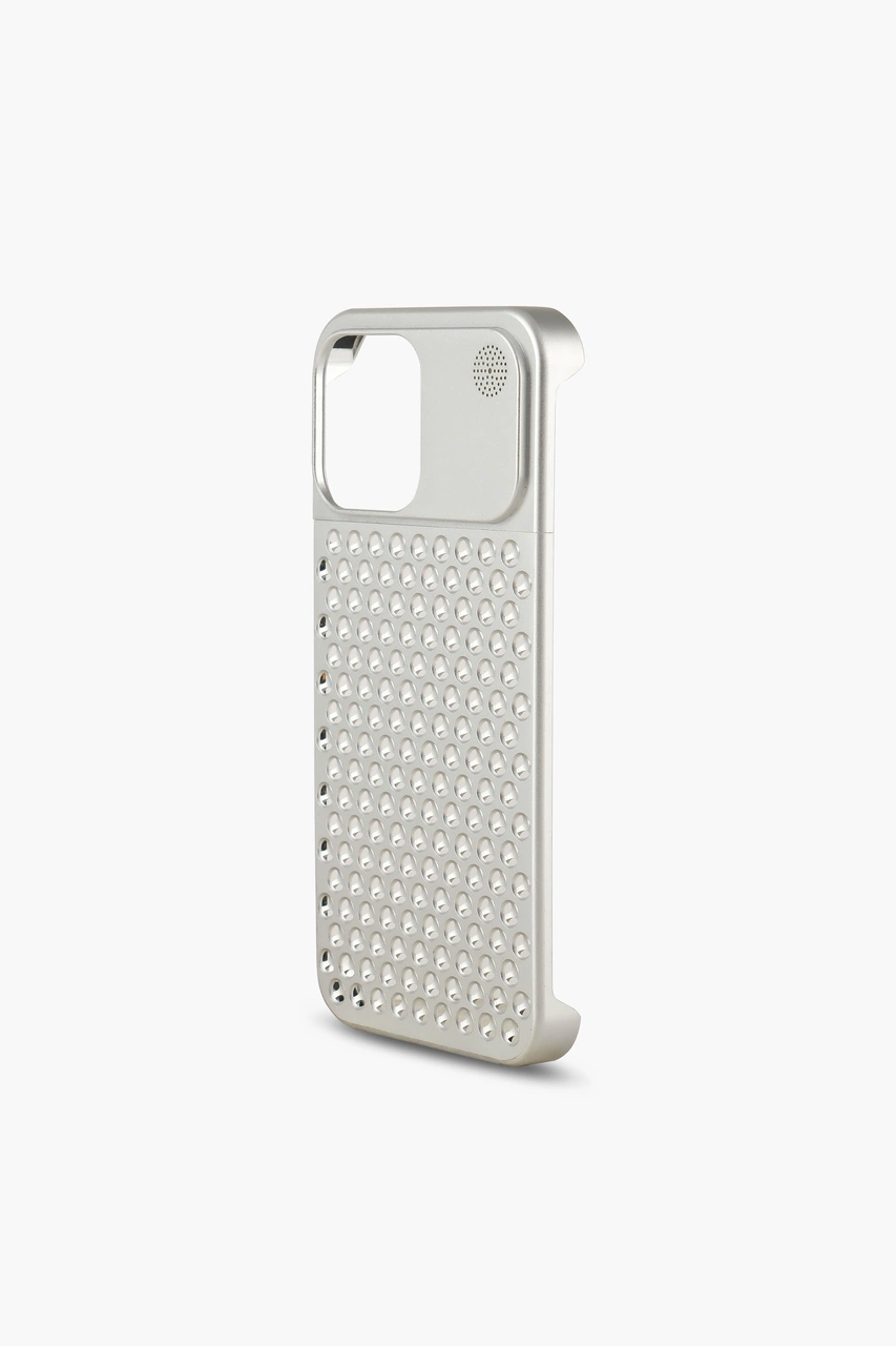 The Bulwark 15 Pro Max Silver Alüminyum Alaşımlı,kokulu Metal Kızaklı Telefon Kılıfı Açık Kahverengi