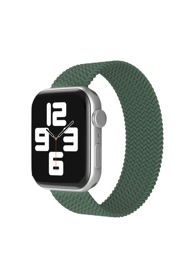 Gld-spt- Newface Apple Uyumlu Watch 38mm Ayarlı Solo Silikon Kordon - Haki Yeşil