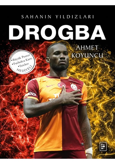 Sahanın Yıldızları Drogba Büyük Poster Sticker Futbolcu Kartı Hediyeli