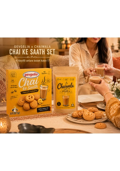Bharat Chaı Ke Saath Kurabiye Ve Masala Chaı Premıx Seti. 140 Gr Premıx Chaı Ve 200gr Chaı Kurabiyesi
