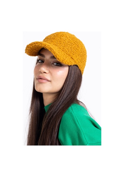 Ladycolor Şapka Peluş Ponpon Kumaş Sarı