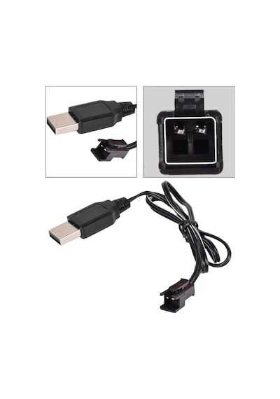 3.7v Lion 14500 Ve18650 İçin Usb Şarj Sm2p Siyah Soket