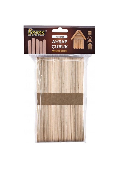 Brons Ahşap Çubuk Naturel Dar Br-900