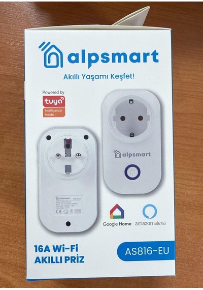 Alpsmart As 816-eu Wifi Akıllı Priz Tuya 16 Amper