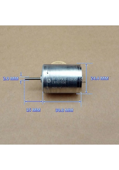Rf-370 Dc Motor Dc 24v 5000rpm Rf370 Oyuncak Rc Araba Su Motoru Klima Uçak Rf-370cb-10800 Elektrik