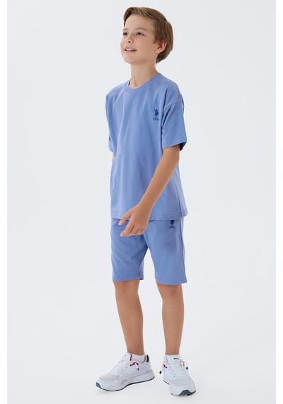 U.s. Polo Assn. Erkek Çocuk Mavi Bermuda Takım 5274-49827 Mavi