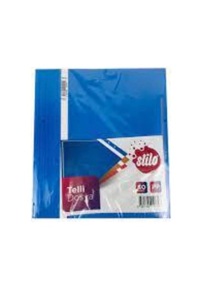 Telli Dosya Mavi Renk 50 Adet 1 Paket