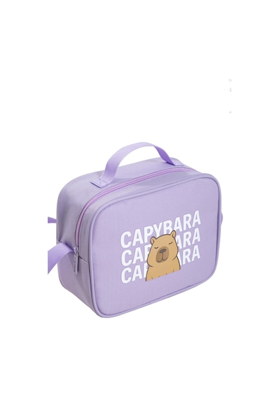 Capybara Orijinal Lisanslı Beslenme Çantası Eğlenceli Tasarım Lila